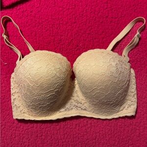 Aerie Lace Strapless Bra - Nude - Size 34DD
